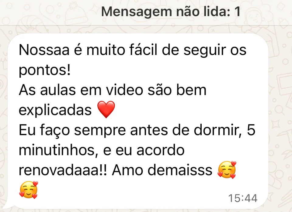 Depoimento no WhatsApp - Cláudia, 55 anos